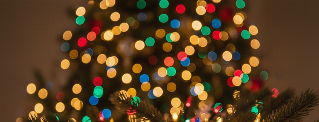 bokeh christmas lights Fort Wayne