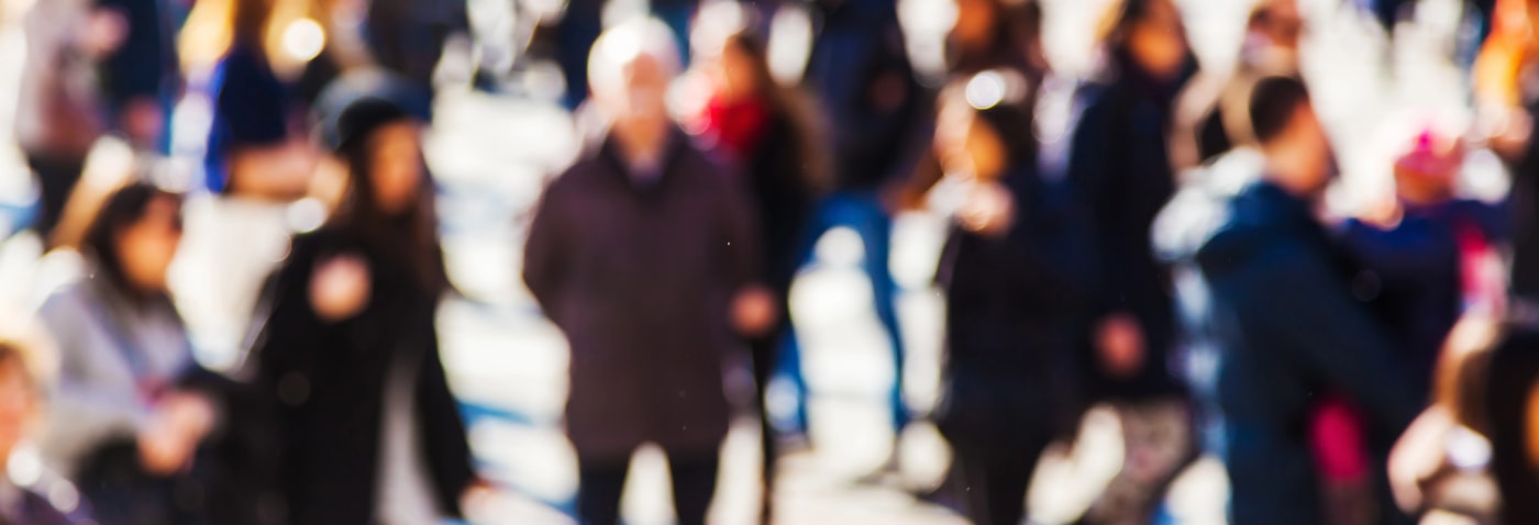 crowd walking Fort Wayne